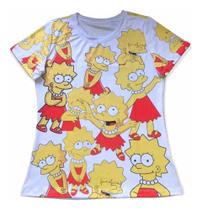 Camiseta T-shirts Feminina Lisa Simpson