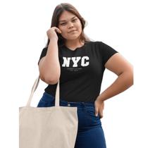 Camiseta T-Shirts Plus Size Estampada NYC