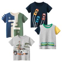 Camiseta TABNIX Boys' Tiger 4 de manga curta de 2 a 7 anos de algodão