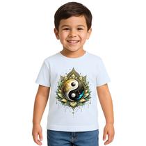 Camiseta Taijitu Yin Yang Equilíbrio Estampa Personalizada