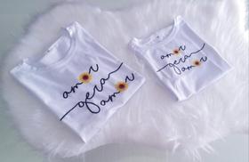 Camiseta Tal mãe Tal filha Amor gera Amor ( 2 camisetas )
