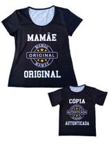 Camiseta Tal Mãe Tal Filho Miniatura da Mamãe Kit Adulto e Infantil Camiseta Tal Mãe Tal Filho Miniatura da Mamãe Kit Adulto e Infantil
