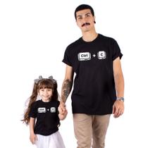 Camiseta Tal Pai Tal Filho CTRL C + CTRL V Dia dos Pais