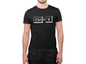 Camiseta Tal pai Tal Filho Ctrl C Ctrl V Preta