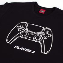 Camiseta Tal Pai Tal Filho Player 1 e 2 Controle Video Game Dia dos Pais