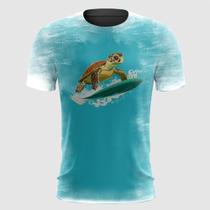 Camiseta Tartaruga Tranquila Surfando