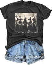 Camiseta Tasuxe Girls Will Be Girls Halloween Witches Women Camiseta Tasuxe Girls Will Be Girls Halloween Witches Women