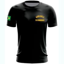 Camiseta Tática Preta Vigilante Patrimonial Segurança - Escolta Camiseta Tática Preta Vigilante Patrimonial Segurança - Escolta