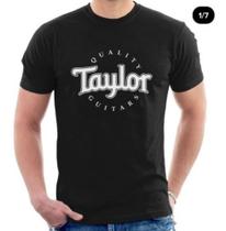 Camiseta Taylor Guitars Banda Instrumento Camisa Masculina Camiseta Taylor Guitars Banda Instrumento Camisa Masculina