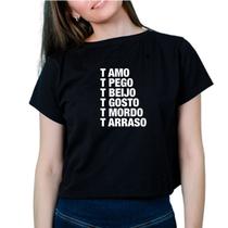 Camiseta te amo, te pego, te mordo