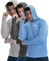 Camiseta TELALEO 3 Peças com Proteção Solar UPF 50+ com Capuz Tamanho 2XL