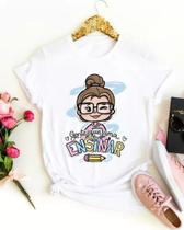 Camiseta Tema Professora Babylook Camisa Profissão Blusa