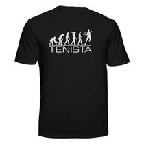 Camiseta Tenista Evolution Jogador de Tenis Cor:PretaTamanho:GG Camiseta Tenista Evolution Jogador de Tenis Cor:PretaTamanho:GG