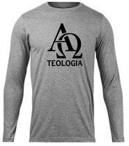 Camiseta teologia manga longa curso teologo blusa manga