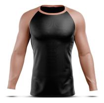 Camiseta Térmica Blusa Esportiva Longa Rash Guard Corrida Jiu Jitsu Proteção Solar UV Luta Dry Fit