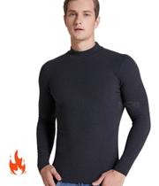 Camiseta Térmica Camisa Masculina Feminina Inverno Frio Flanelada Segunda Pele