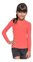Camiseta Térmica com Proteção UV Inf.Menina 10 Salmão