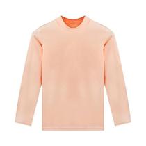 Camiseta Térmica De Algodão Para Meninos E Meninas, Suéter De Gola Alta, Manga Longa, Camiseta Base