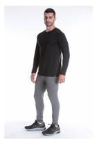 Camiseta Térmica Decote Redondo Com Fleece Interno