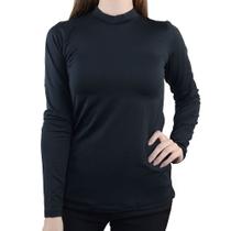 Camiseta Térmica Feminina Lezi Gola Alta Preto 500734 Camiseta Térmica Feminina Lezi Gola Alta Preto 500734