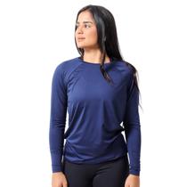 Camiseta Térmica Feminina Manga Longa Proteção Uv Segunda Pele Básica