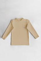 Camiseta Térmica Infantil Peluciada Bege Camiseta Térmica Infantil Peluciada Bege