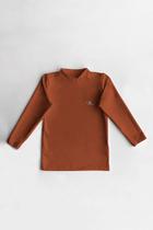 Camiseta Térmica Infantil Peluciada Marrom Camiseta Térmica Infantil Peluciada Marrom