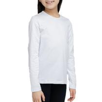 Camiseta Térmica Infantil Segunda Pele Thermo Fine Branca - Upman