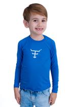 Camiseta Térmica Infantil Unissex Uv50+ M. Longa - Uvmini004 - Azul Profundo Camiseta Térmica Infantil Unissex Uv50+ M. Longa - Uvmini004 - Azul Profundo