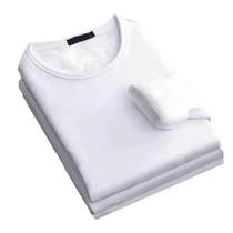 Camiseta Térmica Masculina De Inverno Em Veludo Grosso E Quente Com Manga Longa E Gola Redonda