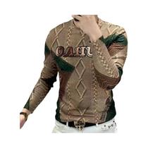 Camiseta Térmica Masculina De Manga Longa Para Outono E Inverno, Estampada, Moda Para Uso Interno Camiseta Térmica Masculina De Manga Longa Para Outono E Inverno, Estampada, Moda Para Uso Interno