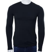 Camiseta Térmica Masculina Lezi Gola Redonda Preta - 500735 Camiseta Térmica Masculina Lezi Gola Redonda Preta - 500735