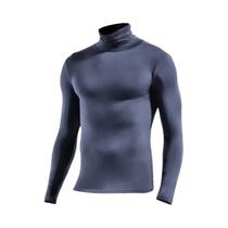 Camiseta Térmica Masculina Slim Fit De Gola Alta Em Modal De Manga Longa Para Outono Inverno Camiseta Térmica Masculina Slim Fit De Gola Alta Em Modal De Manga Longa Para Outono Inverno