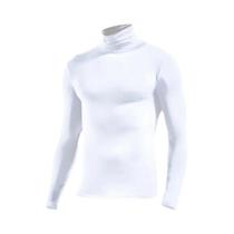 Camiseta Térmica Masculina Slim Fit De Gola Alta Em Modal De Manga Longa Para Outono Inverno Camiseta Térmica Masculina Slim Fit De Gola Alta Em Modal De Manga Longa Para Outono Inverno