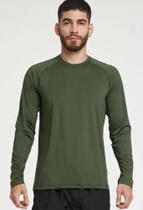 Camiseta Térmica Proteção Solar UV 50+ Masculina Manga Longa Verde Musgo - Rota do Mar