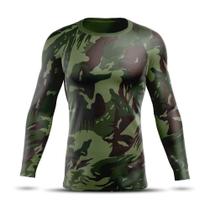 Camiseta Térmica Segunda Pele AD Store Dry Fit Camuflado Exército