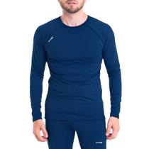 Camiseta Térmica Segunda Pele Flanelada Azul Marinho - Snugg Camiseta Térmica Segunda Pele Flanelada Azul Marinho - Snugg
