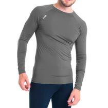 Camiseta Térmica Segunda Pele Proteção UV50+ Cinza - Snugg Camiseta Térmica Segunda Pele Proteção UV50+ Cinza - Snugg