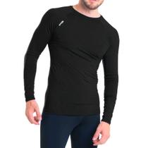 Camiseta Térmica Segunda Pele Proteção UV50+ Preto - Snugg Camiseta Térmica Segunda Pele Proteção UV50+ Preto - Snugg