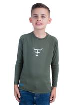 Camiseta Térmica Teen Uv50+ M. Longa - Uvteen004 - Verde Militar