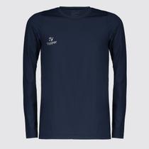 Camiseta Térmica Topper Classic UV50 Manga Longa Juvenil Marinho Camiseta Térmica Topper Classic UV50 Manga Longa Juvenil Marinho