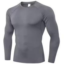 Camiseta térmica unissex segunda pele uv 50+ camisa malha fria