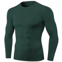 Camiseta térmica unissex segunda pele uv 50+ camisa malha fria