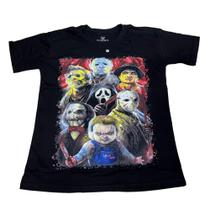 Camiseta Terror Kill Freddy Jason Pânico Chucky Leatherface Blusa Adulto Unissex Epi351 - Filmes