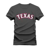 Camiseta Texas Estampada Algodão Confortável 30.1 Penteada - Nexstar