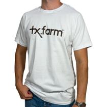 Camiseta Texas Farm Branca Original Estampada New