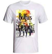 Camiseta The Beatles modelo branca fornecedor M&M Presentes Personalizados