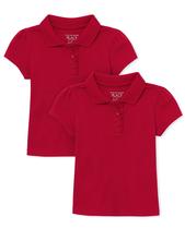 Camiseta The Children's Place 4T Baby Girls Ruffle Polo Ruby Camiseta The Children's Place 4T Baby Girls Ruffle Polo Ruby