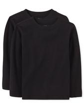 Camiseta The Children's Place de manga comprida Baby Boy 4T preta