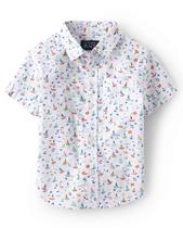 Camiseta The Children's Place Toddler Boys de manga curta branca 3T
